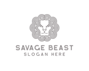 Lion Animal Head logo design