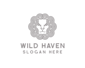 Lion Animal Head logo design