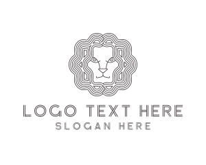 Lion Animal Head Logo