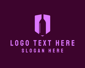 Distillery - Winery Booze Shield logo design