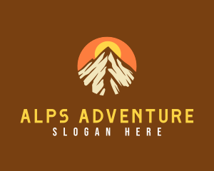 Alps - Mountain Peak Alps logo design