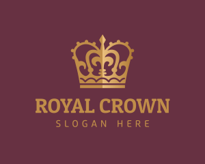 Elegant Majestic Crown logo design