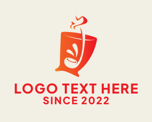 Orange - Hotpot Soup Ladle logo design