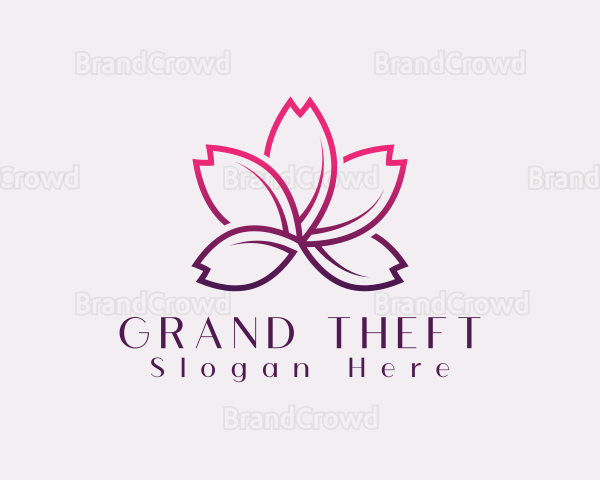 Lotus Feminine Flower Logo