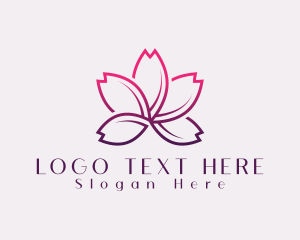 Masseuse - Lotus Feminine Flower logo design