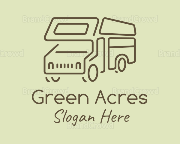 Brown Travel Campervan Logo