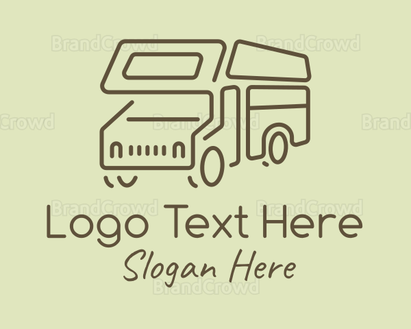 Brown Travel Campervan Logo