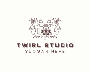 Floral Camera Studio logo design