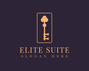 Suite - Clover Hotel Key logo design