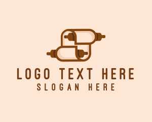 Paper - Publishing Writer Scroll logo design