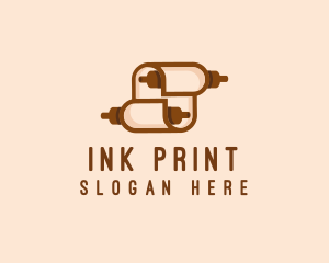 Print - Publishing Writer Scroll logo design