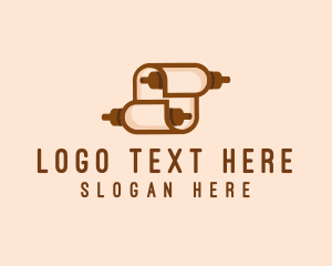 Education - Publishing Writer Scroll logo design