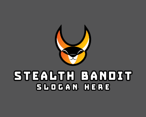 Bandit - Fox Gamer Mask logo design