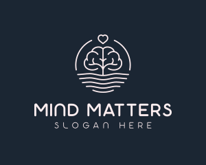 Psychologist - Brain Mind Tree Psychologist logo design