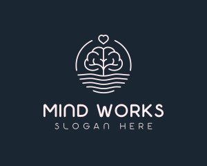 Mind - Brain Mind Tree Psychologist logo design