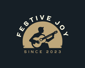 Guitarist Music Festival logo design