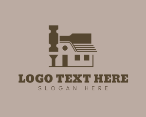 Tool - Home Builder Hammer logo design