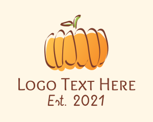 Vegetable Garden - Autumn Pumpkin Farm logo design