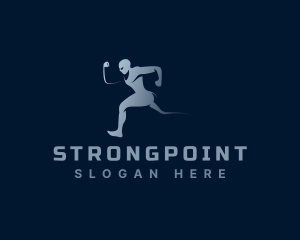 Treatment - Running Athlete Man logo design
