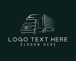 Truck - Express Cargo Distribution logo design