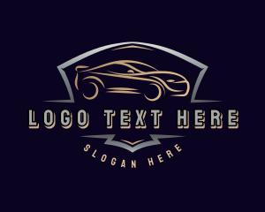 Auto Detailing - Car Racing Garage logo design