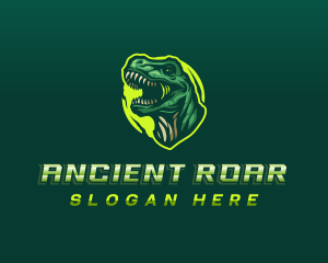 Roaring T-rex Gaming logo design