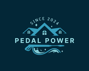 Power Washing Disinfection logo design