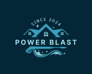 Power Washing Disinfection logo design