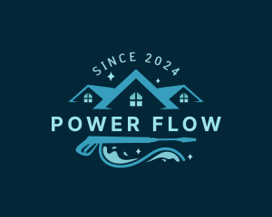 Power Washing Disinfection logo design