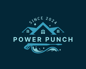 Power Washing Disinfection logo design