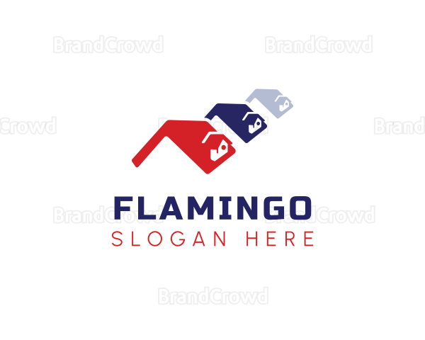 Village Roof Houses Logo