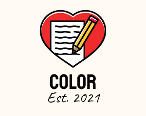 Poem - Love Letter Writing logo design