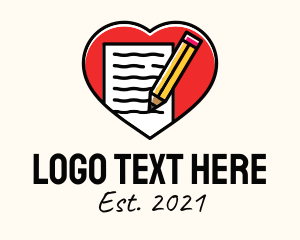 Lovely - Love Letter Writing logo design