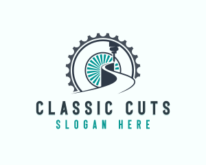 Industrial Laser Cutting Machinery logo design