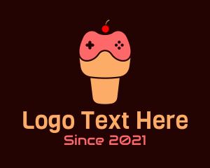 Gadget Store - Cherry Game Controller Cone logo design