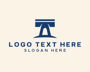 Table - Generic Business Letter T logo design