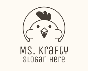 Chick - Cute Chicken Poultry logo design