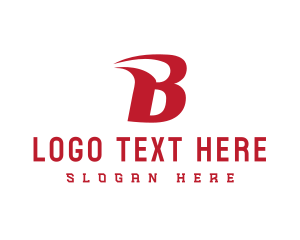 Freight - Generic Red Letter B logo design