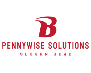 Budget - Generic Red Letter B logo design
