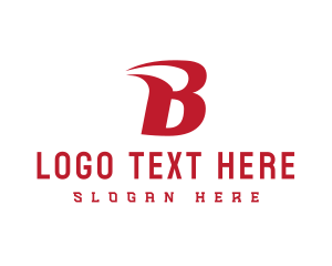 Red And White - Generic Red Letter B logo design