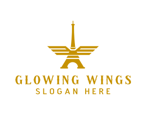 Golden Tower Wings logo design