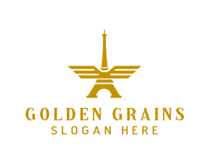 Golden Tower Wings logo design