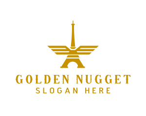 Golden Tower Wings logo design