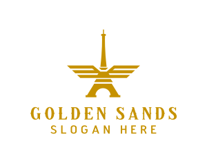 Golden Tower Wings logo design