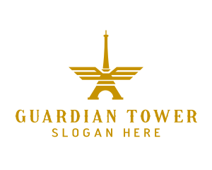 Golden Tower Wings logo design