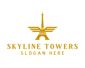 Golden Tower Wings logo design