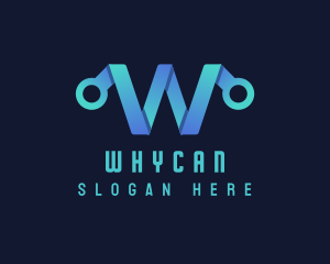 Technician - Web Developer Letter W logo design