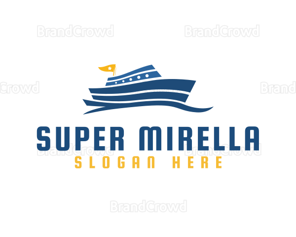 Cruise Ship Maritime Logo