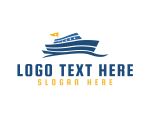 Ship - Cruise Ship Maritime logo design