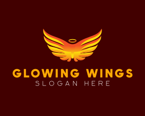 Celestial Angelic Wings logo design